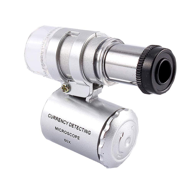 Mini Magnifier 60x Microscope Magnifying with LED UV Light Pocket Magnifier Jeweler Loupe - BeesActive Australia
