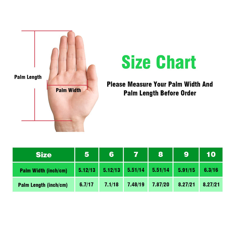 Soccer Goalie Gloves Kids Youth Adult, Goalkeeper Gloves Strong Grip with Fingersave and Double Wrist Protection, Fit Match Training Green 10 - BeesActive Australia
