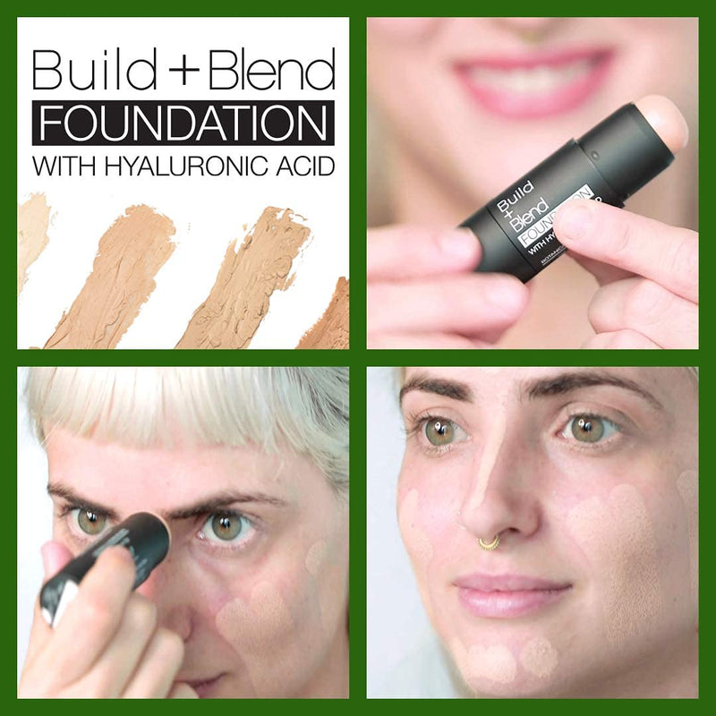 Palladio BUILD + BLEND Foundation Stick, Contour Stick for Face, Professional Makeup for Perfect Look, 0.25 Ounce (Cinnamon) Cinnamon - BeesActive Australia