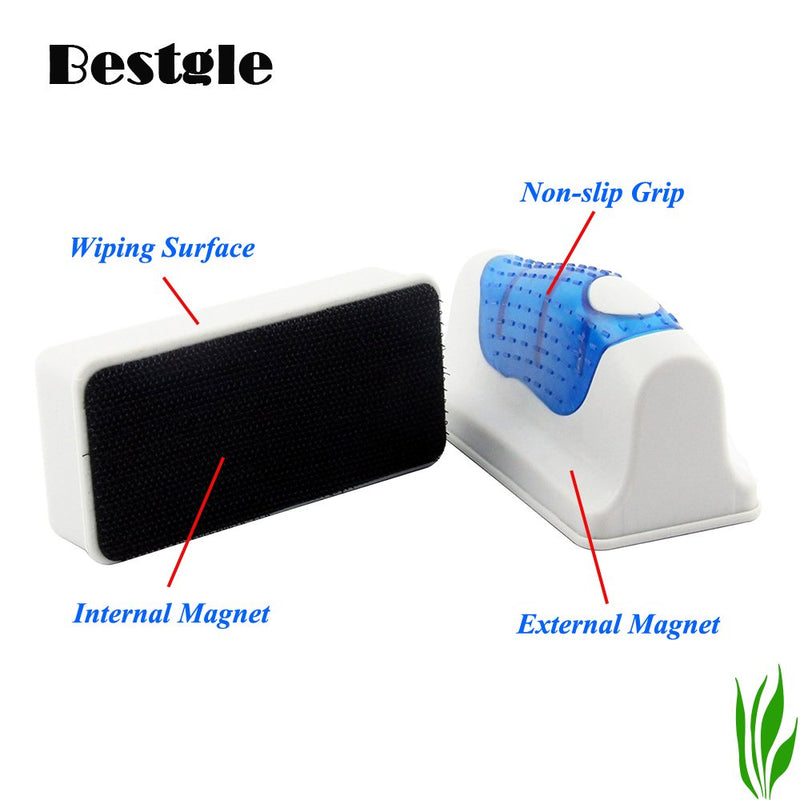 Bestgle Aquarium Glass Magnetic Scrubber Cleaner, Fish Tank Aquatic Algae Cleaning Tool Brush Magnet Scraper with Floating Design for Tank Under 60 Gallon S/M/L M - BeesActive Australia
