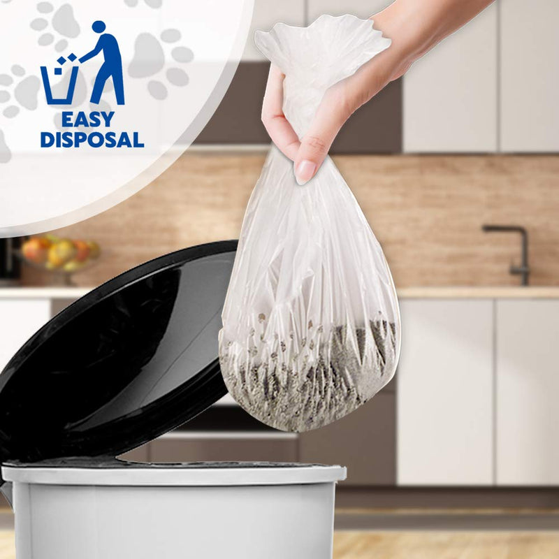 Alfapet Kitty Cat Pan Disposable, Sifting Liners- 20 Count + 1 Transfer Liner-for Large, X-Large, Giant, Extra-Giant Size Litter Boxes-Included Rubber Band for Firm, Easy Fit - Pack of 2 Original version - BeesActive Australia