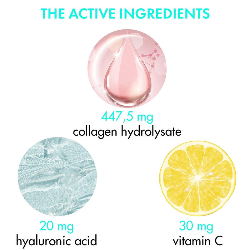 Nature Diet - Collagen with Hyaluronic Acid and Vitamin C, 180 Tablets, 500 mg | Anti Ageing | Hydrolyzed Collagen - BeesActive Australia