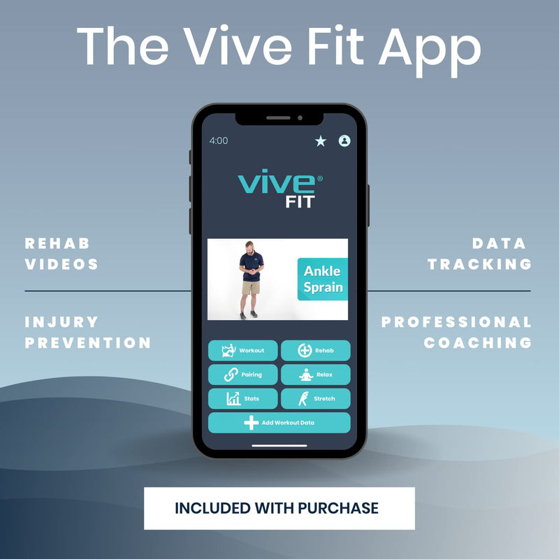 Vive Foot Ankle Wrap - Right and Left Foot Support Sleeve Brace for Men and Women - Adjustable Sprained Feet - Lightweight, Breathable Guard - Stabilizer for Running, Rolled Sprains, Swollen Tendonitis Small / Medium - BeesActive Australia