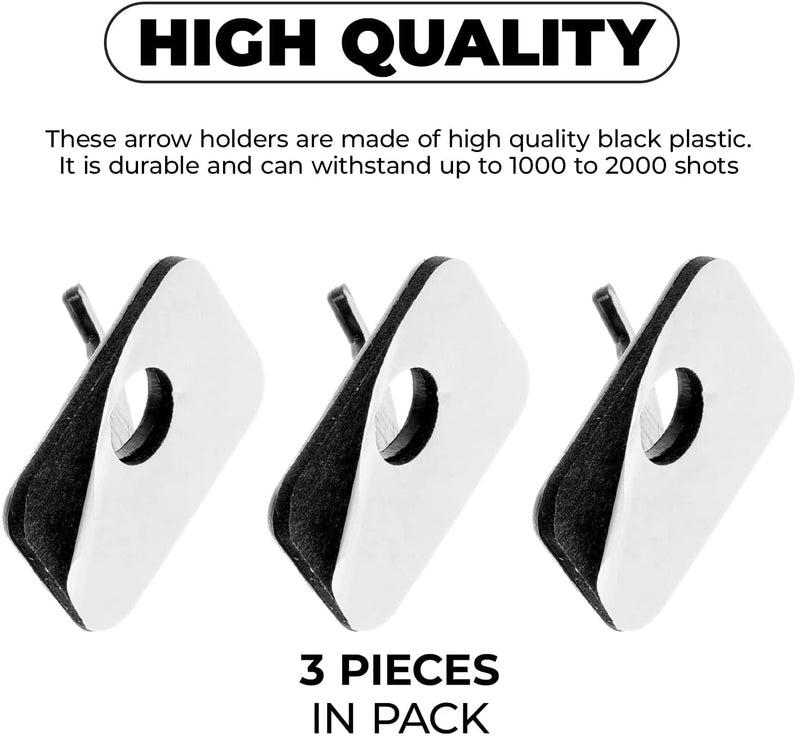 Arrow Rest for Compound Bows - 3Pcs Plastic Bow and Arrow Rests Recurve Bow Rest for Hunting, Bowfishing Arrow Rest - Black Archery Rest for Right Hand Target Arrow Rest Bow Shooting Accessories - BeesActive Australia