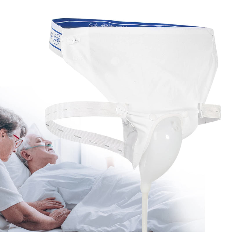 Urine Collector, Men Wearable Silicone Urine Catheter Bags Silicone Incontinence Bags with Elastic Waistband - BeesActive Australia