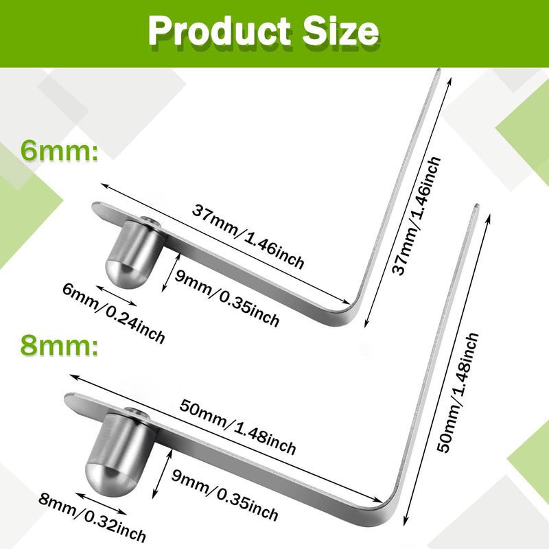 Moxweyeni 8 Pieces Tent Pole Clips Tent Pole Push Button Spring Clips Stainless Steel Kayak Paddle Spring Snap Clips Locking Tube Pin for Camping Kayak Paddle Tent Pole - BeesActive Australia