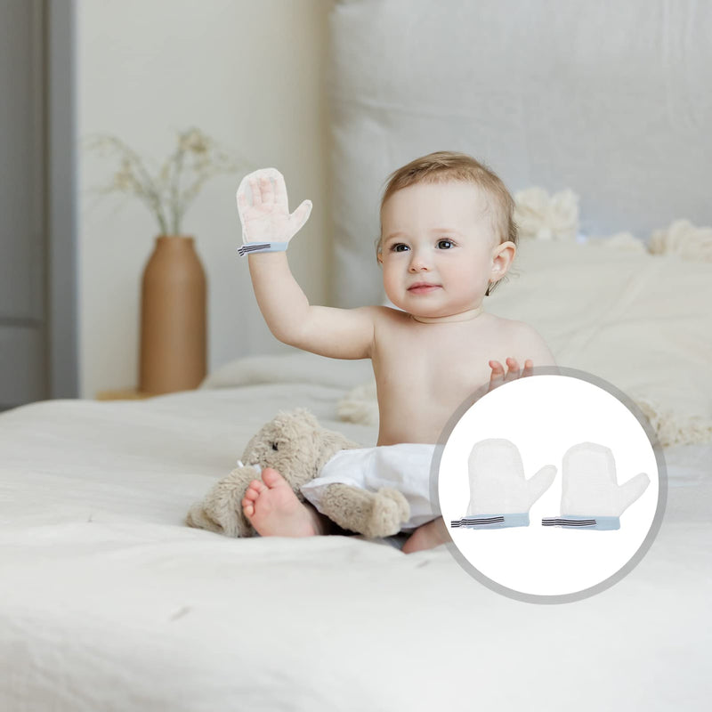 Beavorty 1 Pair Finger Sucking Stop Gloves Baby Thumb Gloves Sucking Stop Infant Finger Guard Sucking Treatment Breathable Finger Gloves M - BeesActive Australia