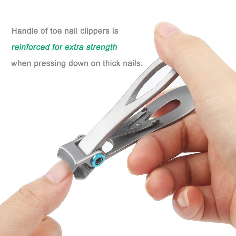 Toe Nail Clippers Nail Clippers Large Toenail Clippers for Thick Nails Heavy Duty Stainless Steel Toenail Clippers for Seniors Wide Jaw Opening,Ultra Sharp, Cuts Smoothly and Cleanly, Rust Proof Silver - BeesActive Australia