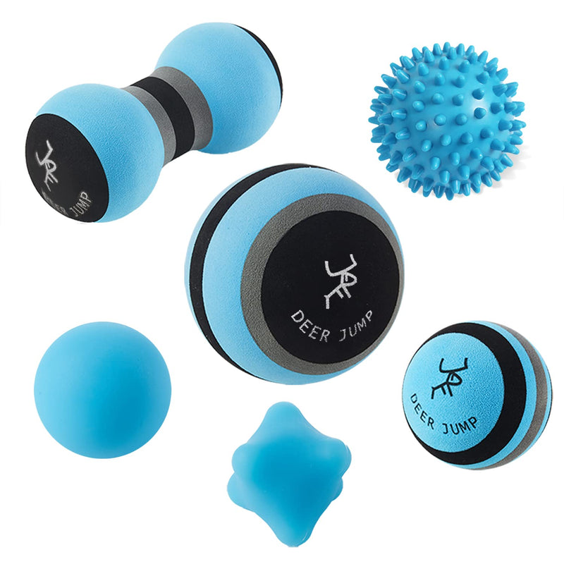 Massage Ball Kit for Myofascial Release, Trigger Point Therapy & Deep Tissue Massage� Set of 6 � Foam & Rubber Massage Balls for Muscle Recovery & Plantar Fasciitis Relief 6 Pieces Set - BeesActive Australia