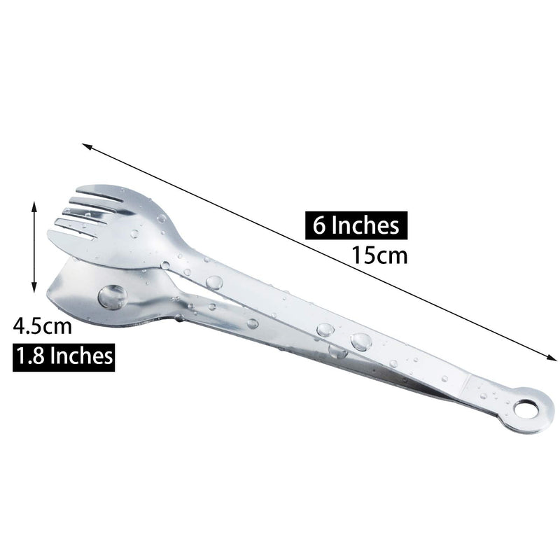 HINMAY Mini Serving Tongs 6-Inch Stainless Steel Small Appetizer Tongs, Set of 4 (Mirror Polished) Mirror Polished - BeesActive Australia