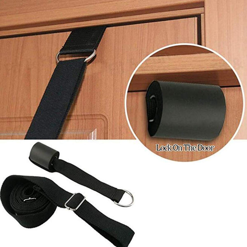 [AUSTRALIA] - tchrules Leg Stretcher, Door Flexibility & Stretching Leg Strap - Great for Ballet Cheer Dance Gymnastics or Any Sport Leg Stretcher Door Flexibility Trainer Premium Stretching Equipment black 