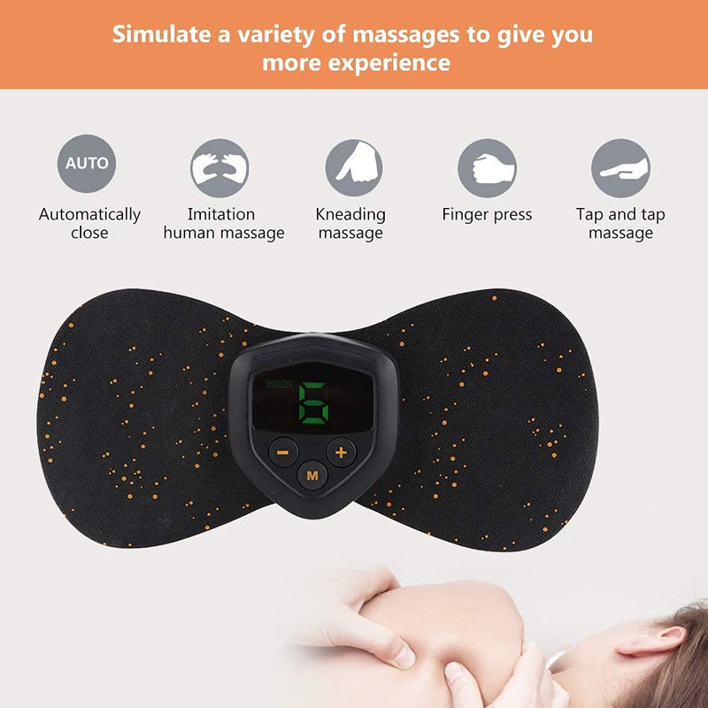 Mini Cervical Massager, Portable Electric Wireless Tens Machine for Body Muscle Pain Relief and Muscle Relaxation Stickers - BeesActive Australia