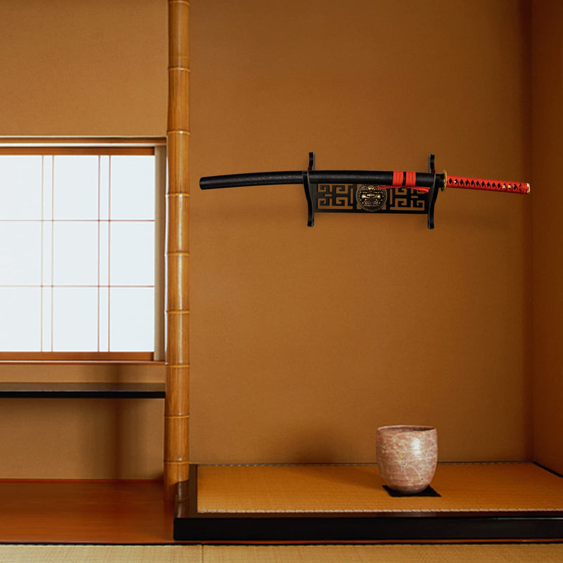 Ekkhysis Legendary Creatures Sword Wall Mount Hook Katana Holder Display Hanger for Tanto Samurai Sword Rapier Lightsaber Cosplay Blade Tanjirou Demon Slayer Weapon Stand Kylin-1tier - BeesActive Australia