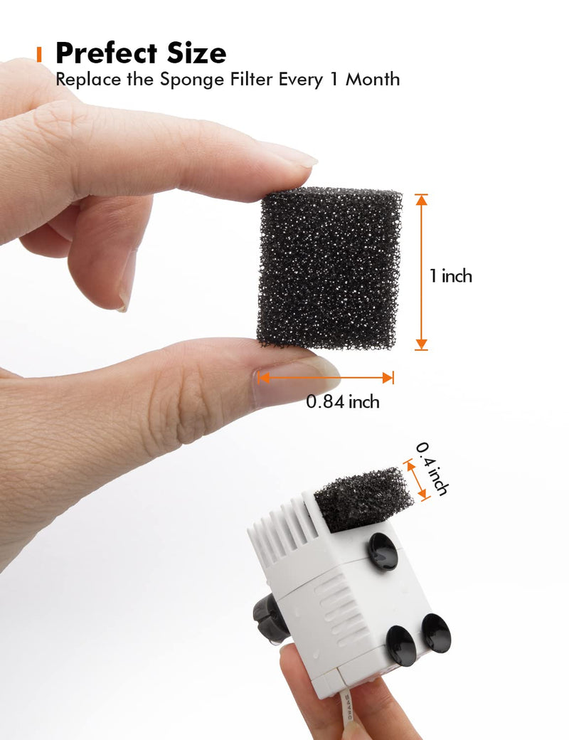 WOPET 8 Pack Replacement Pre-Filter Sponges for Pump from WOPET W300 and W300B Automatic Pet Fountain Cat Water Fountain Dog Water Dispenser - BeesActive Australia
