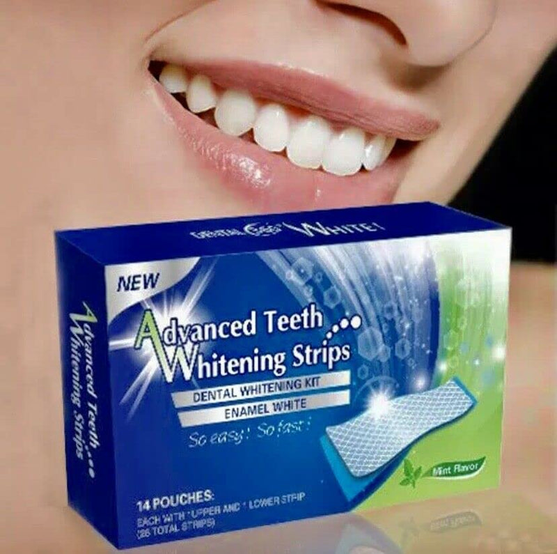 KAV PLUS PROFESSIONAL ADVANCED TEETH WHITENING STRIPS HOME TOOTH BLEACHING WHITENING STRIPS with CREST 3D WHITE BRILLIANCE WHITE TOOTHPASTE (STRIPS NOT MADE BY CREST) - BeesActive Australia