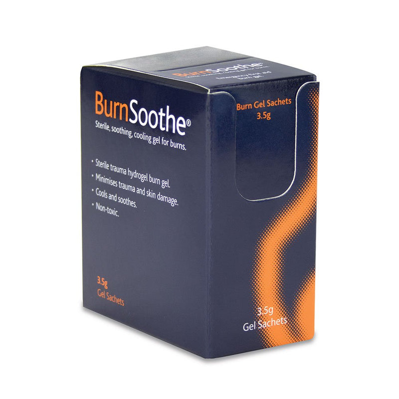 Reliance Medical - Burnsoothe/Reliburn Burn Blot Sachet - Sterile, Non-Toxic, Soothing, Cooling Gel For Burns To Minimise Trauma And Skin Damage (Box of 25 - 3.5 g Per Single Use Unit) 25 Count (Pack of 1) - BeesActive Australia