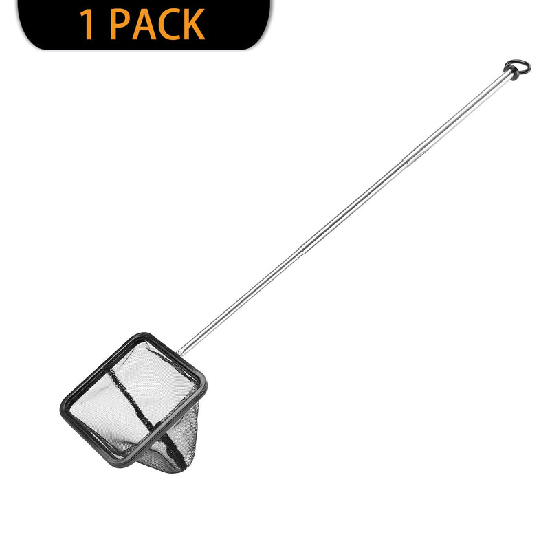 Filhome Aquarium Fish Net with Extendable Stainless Steel Long Handle, Fine Mesh Fish Net for Fish Tank Betta Fish Net 4 inch - BeesActive Australia