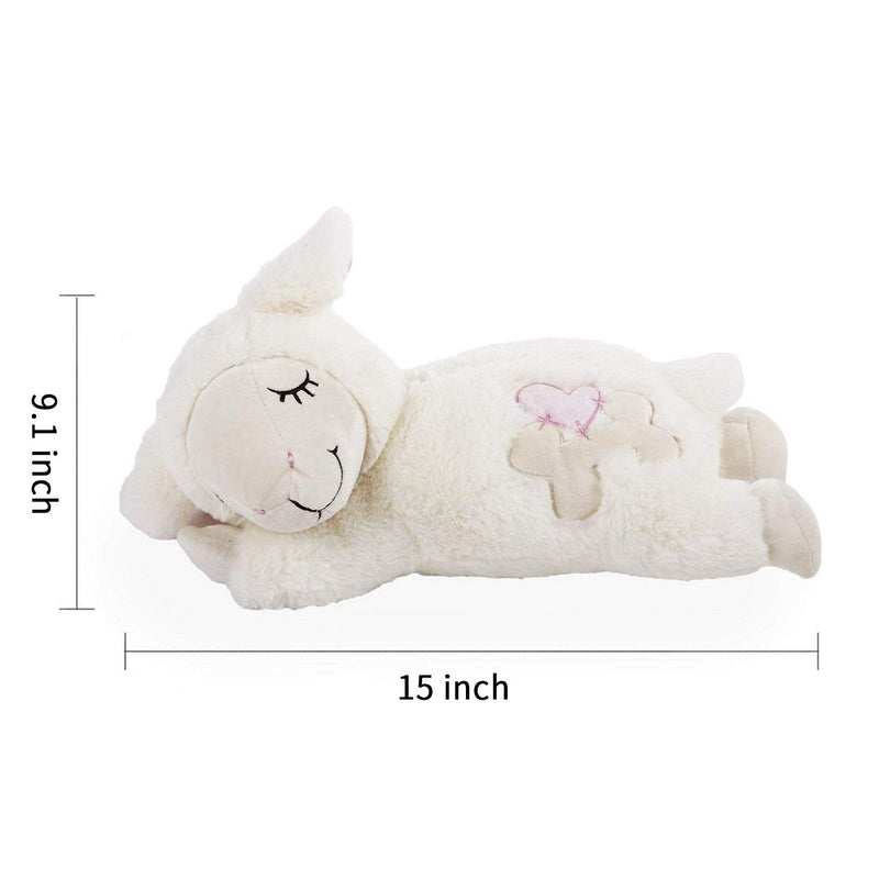 ALL FOR PAWS AFP Sheep Pet Behavioral Aid Toy Plush Toy Grey(HeartBeat+WarmBag) - BeesActive Australia