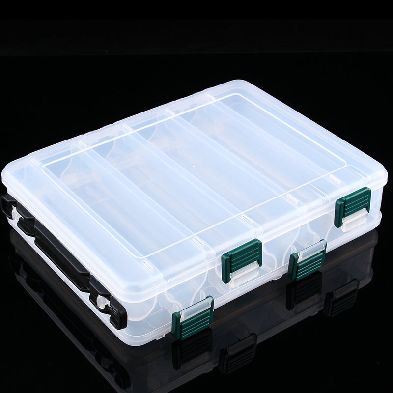 Double Sided Fishing Lures Tackle Hooks Baits Case,12 Compartments Plastic Fishing Case Lure Box Tackle TwoSided Storage Containers Large - BeesActive Australia