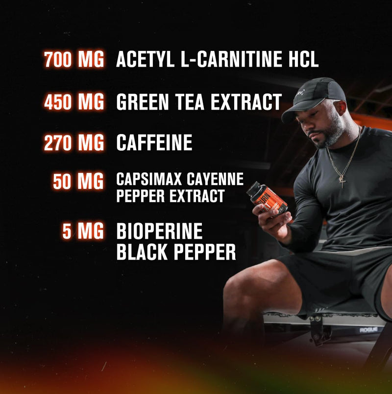 Burn-XT Clinically Studied Fat Burner & Weight Loss Supplement - Appetite Suppressant & Energy Booster - Fat Burning Acetyl L-Carnitine, Green Tea Extract, & More - 60 Natural Diet Pills 60 Count (Pack of 1) - BeesActive Australia