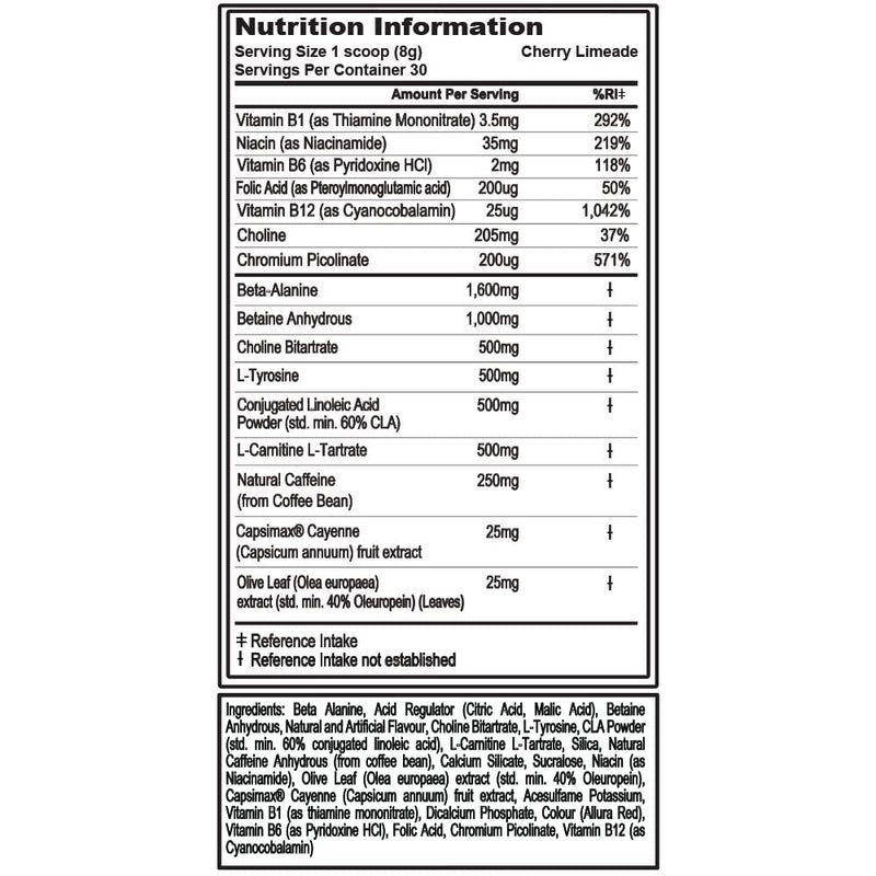 Evlution Nutrition ENGN Shred Pre Workout Thermogenic Fat Burner Powder, Energy, Weight Loss, 30 Servings (Cherry Limeade) - BeesActive Australia