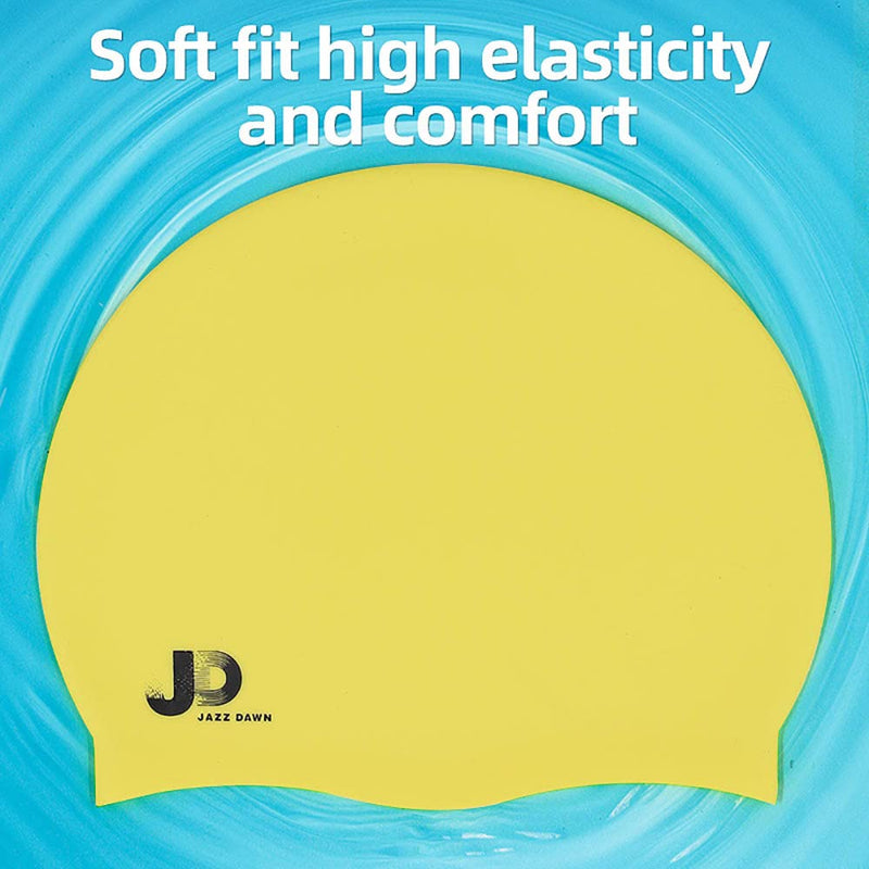 Silicone Swim Cap ,Durable and Comfortable Adult Swimming Cap for Women Short Hair Long Hair to Keep Your Hair Dry Pink 9.45x7.87(in) - BeesActive Australia