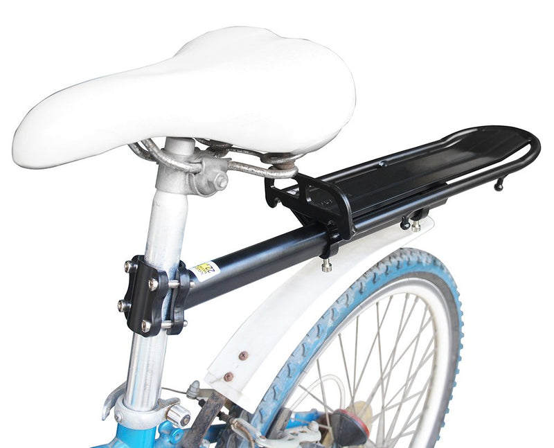 Outtag Retractable Aluminum Alloy Bike Mount Cycle Bicycle Rear Seat Post Rack (Cling-on Easy Install,max Weight 22lb) Max Weight 22lb - BeesActive Australia
