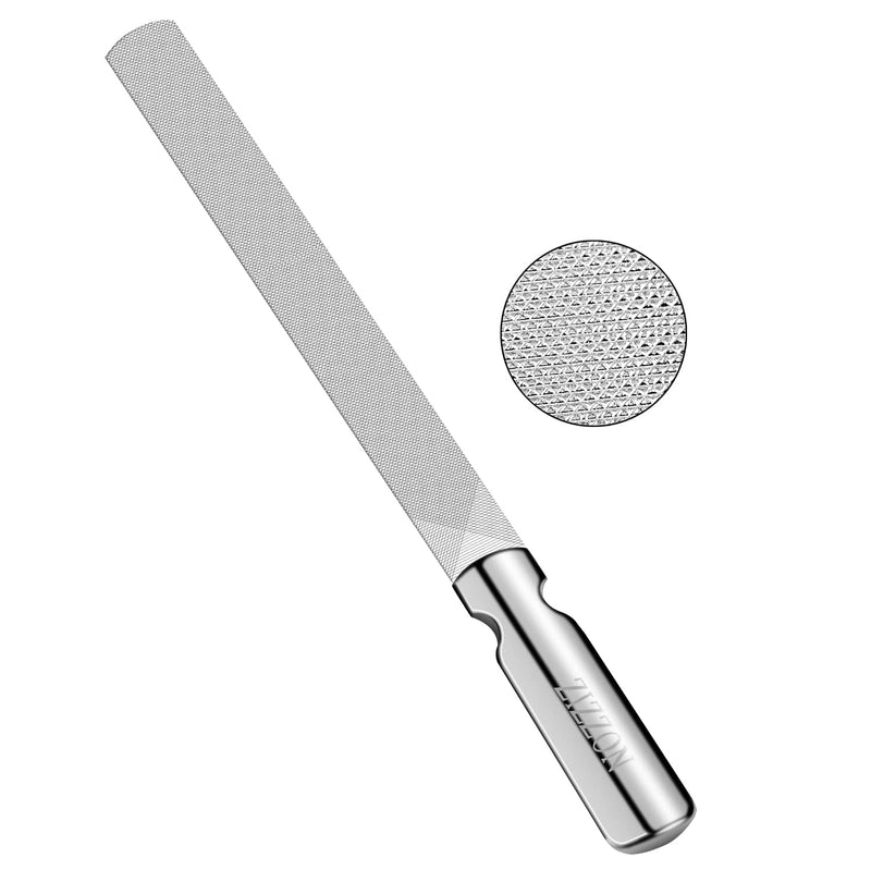 ZIZZON Professional Stainless Steel Nail Files Double Sided for Women and Men, Heavy Duty Reusable Manicure Filer for Natural Nails, Great for Home Salon or Travel Use - BeesActive Australia