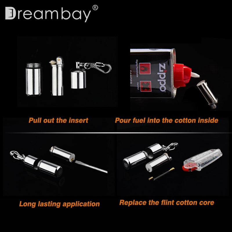 Dreambay 2 Pack Keychain Peanut Lighter EDC Mini Waterproof Lighter for Fire Starter Survival Emergency Use - BeesActive Australia