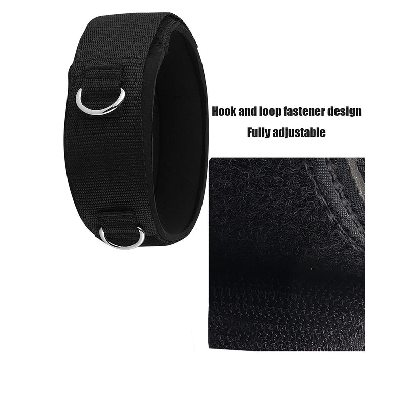 Vishusju 1 Pair Thigh Strap Neoprene Padded Fitness Legs Cuff Adjustable Strength Training Accessories Speed Exercise for Taekwondo Football Running - BeesActive Australia