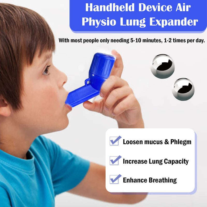 Mucus Clearance/Lung Exerciser Device,Breathing Removal Device,Exerciser & Cleanse Therapy Treatment Aid (2 Balls) - BeesActive Australia