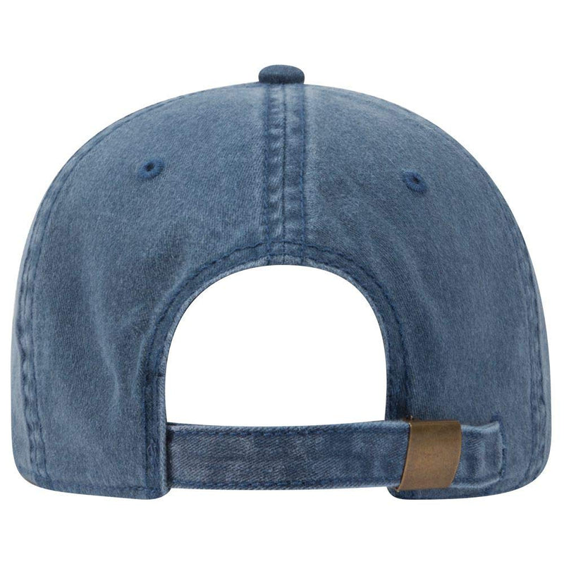 OTTO 6 Panel Low Profile Garment Washed Pigment Dyed Baseball Cap One Size Navy - BeesActive Australia