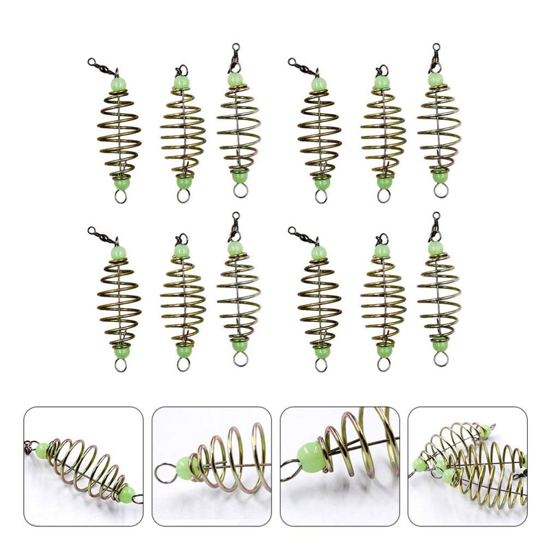 24Pcs Fishing Bait Trap Cage Feeder Basket Holder Coarse Lure Feeder Carp Lure Fish Accessories - BeesActive Australia