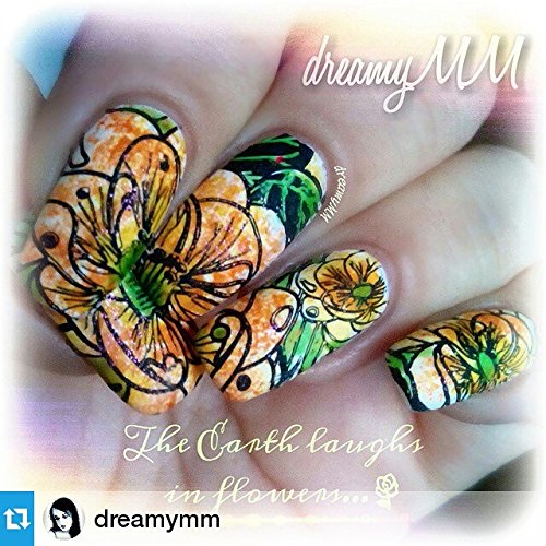 PUEEN Nail Art Stamping Plate Celebration Collection - FIREWORKS FESTIVAL - NEW INVENTION Super Size All You Can Stamp Full Size Stamping Image Plates Manicure DIY (Infinite Images With Your Creativity)-BH000435 - BeesActive Australia