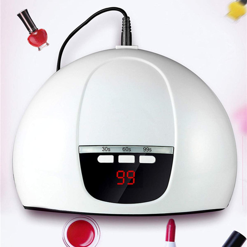 Nail Lamp and Drill Set, Electric Nail Drill Polish Pen File Kit, 54W UV Gel LED Nail Dryer Light, Nail Buffer Painting Brushes Tip Decoration, Acrylic 3D Nail Art Manicure Tool Set White - BeesActive Australia