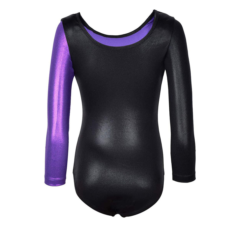 [AUSTRALIA] - Kids Girls Gymnastic Long Sleeve Leotard Dance Bodysuit Sparkles Ribbon Stripes Biketard 