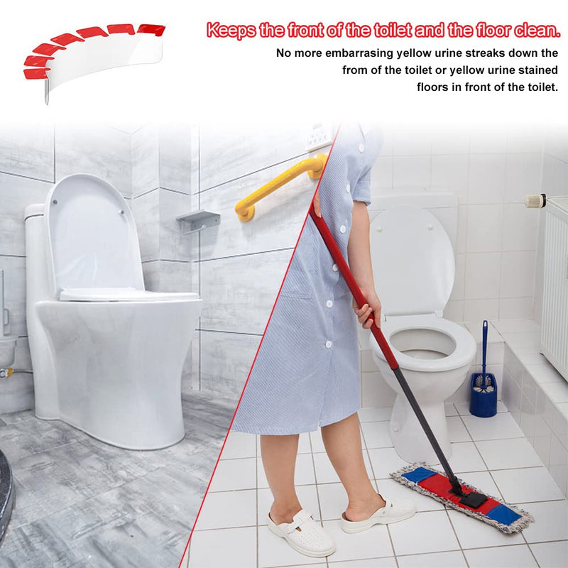 Hsthe Sea 2 PCS pee guard for Toilet Seat Pee Splash Guard,Urine Deflector Prevents Urine Spillage,for Round and Oval Toilets - BeesActive Australia