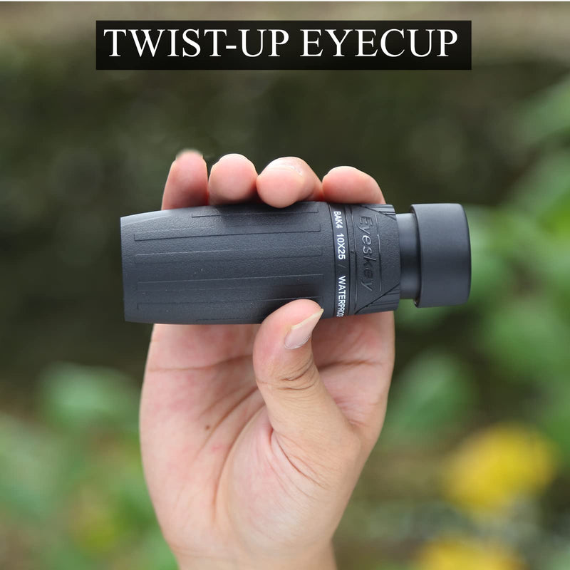 Eyeskey High-end 10X25 Pocket Monocular Telescopes Compact Grip Scope - Brighter & Clearer Vision - Fully Waterproof & Fog-Proof - Lightweight Scopes for Bird Watching - BeesActive Australia