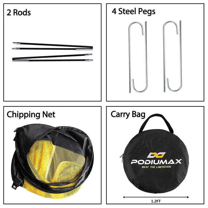 PodiuMax Pop Up Golf Chipping Net, Indoor/Outdoor Golfing Target Net for Accuracy and Swing Practice - BeesActive Australia