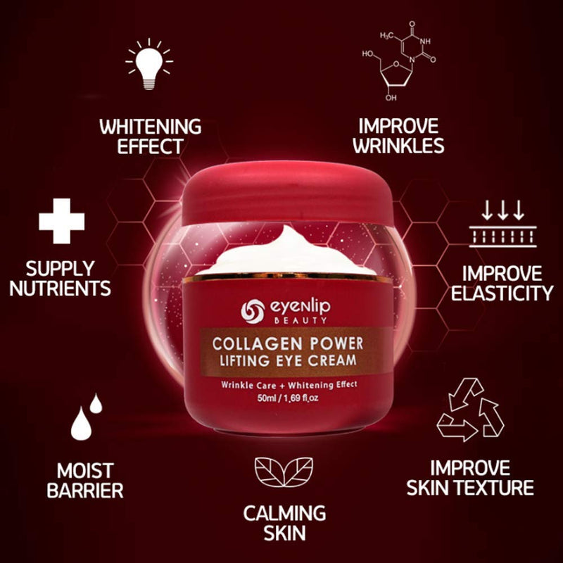 Eyenlip Collagen Power Firming Eye Cream 50ml,Wrinkle Care,Moisturizing,l Korean Skin Care Eye Cream - BeesActive Australia