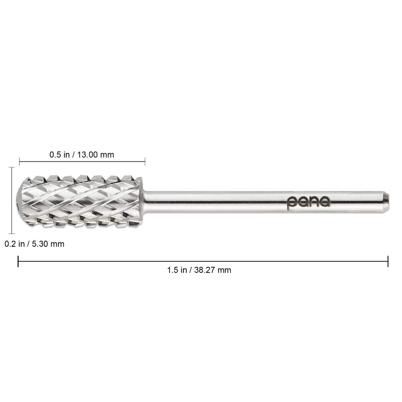 Pana 3/32" Smooth Top Small Barrel Nail Carbide Bit - Silver Color (Grit: 4X Coarse - XXXXC) for Electric Dremel Drill Machine - BeesActive Australia