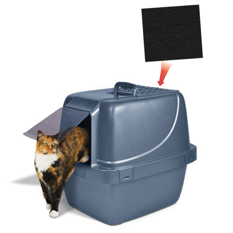 10 Pack Cat Litter Box Charcoal Filters Replacement Carbon Odor Filters Hooded Cat Litter Boxes and Pans - BeesActive Australia
