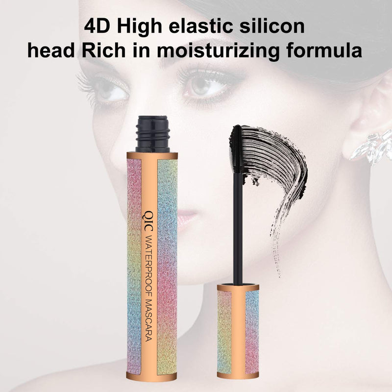 MiDenso 4D Lash Mascara Silk Fiber Eyelash Mascara Waterproof Thicker Longer Voluminous Eyelashes Makeup Long Lasting with Hypoallergenic Ingredients Non-toxic and Natural (Champagne Gold) - BeesActive Australia