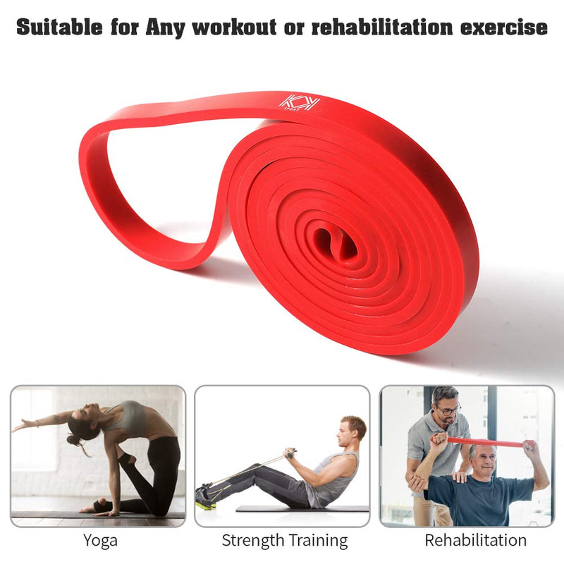 KK Resistance Bands, Pull Up Resistance Bands for men and women, fitness exercise bands, Pull up and stretch resistance Workout Bands in a variety of strengths. Suitable for home, gym, yoga, physical therapy. Red: 15 – 35 lbs - BeesActive Australia