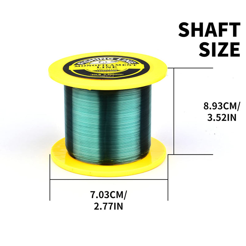 500m (547yd) Monofilament Fishing Line, Nylon Strong Fishing Wire line for Saltwater and Freshwater Spinning Reels, Test 12LB, Green - BeesActive Australia