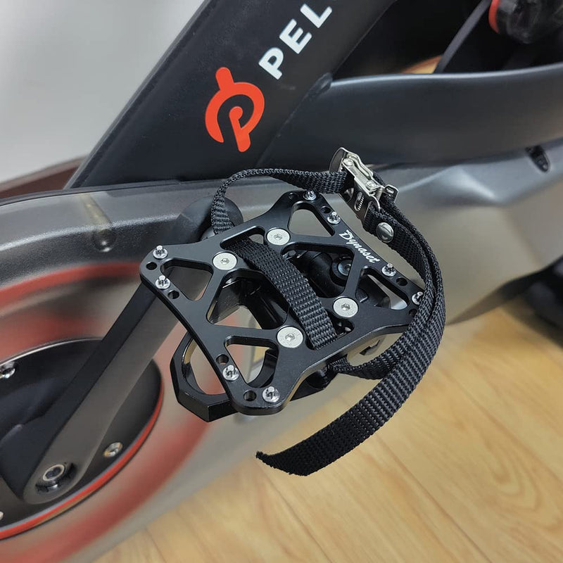 Dynaset Toe Clips Straps Cage for Peloton Bike Pedals,Peloton Pedals Adapter for Regular Shoes,Convert Look Delta Pedals to Dual Function Pedals - Ride with Sneakers. Black - BeesActive Australia