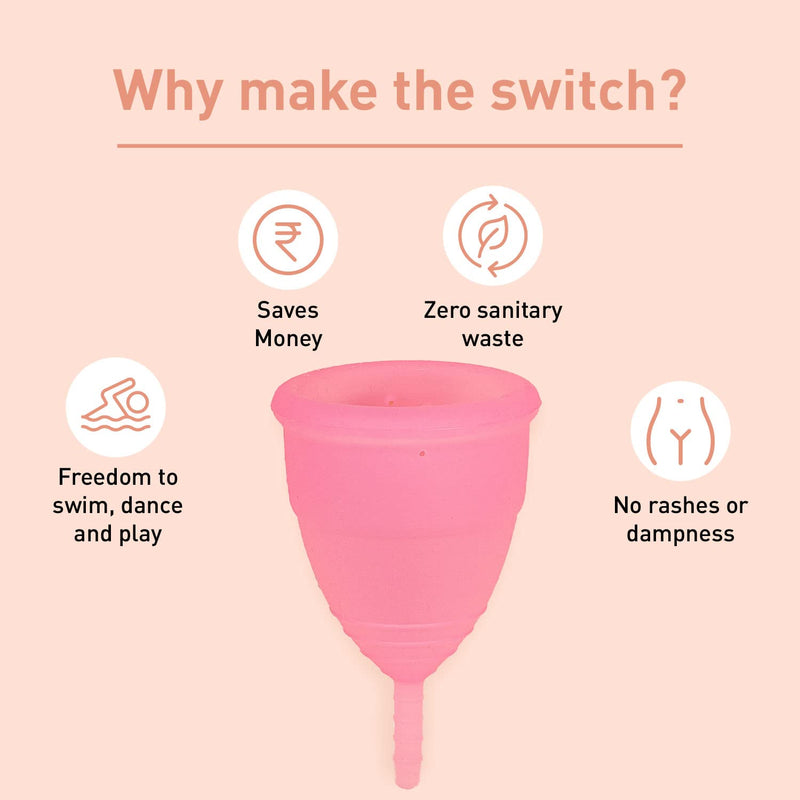Sirona Reusable Menstrual Cup Medium | Reusable Period Cup | Tampon and Pad Alternative | Heavy Flow - BeesActive Australia