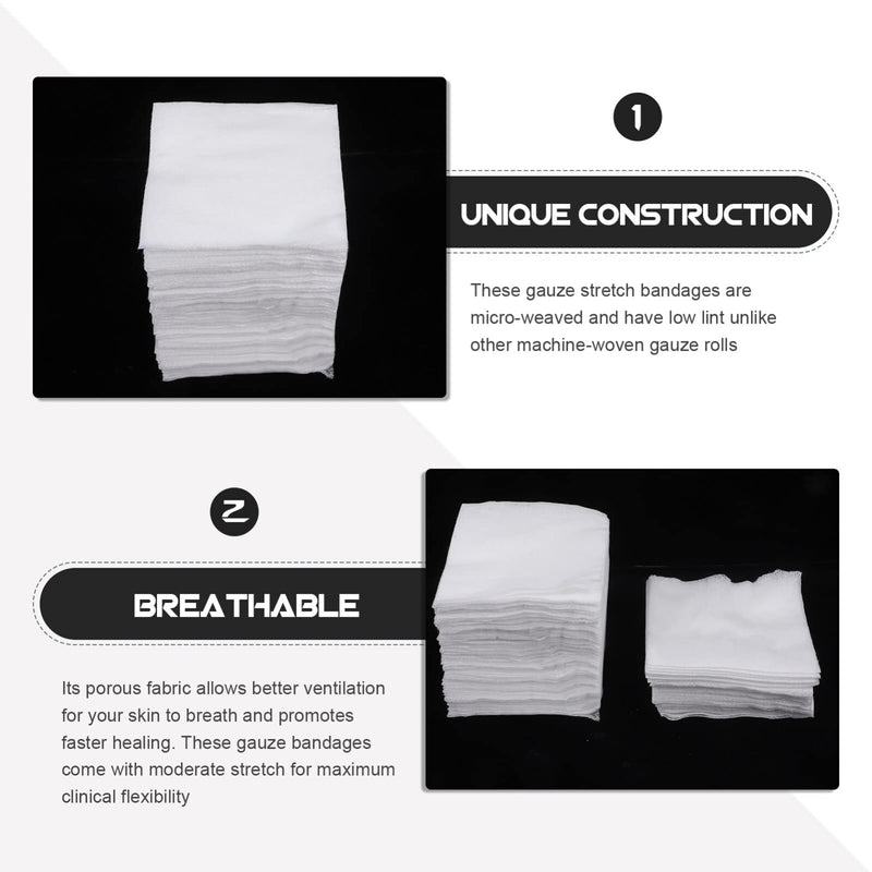 200pcs Facial Gauze Pads Non-Woven Cotton Squares Gauze Beauty Salon DIY Facial Masques Esthetician Cotton Pad for Skin Care - BeesActive Australia