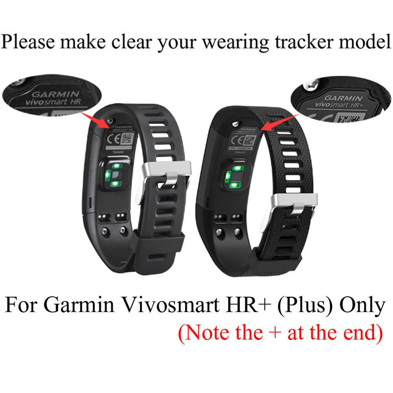 ZSZCXD Band for Garmin vivosmart HR+, Silicone Strap Replacement Wristband for Garmin vivosmart HR+ (No Tracker) Navy - BeesActive Australia