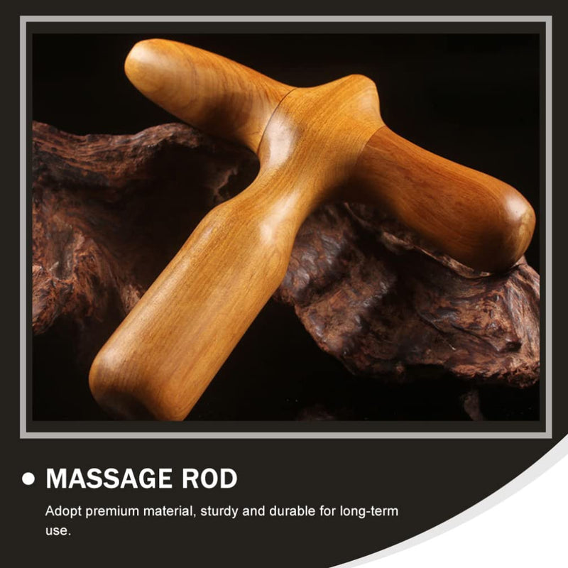 Lurrose Thai Massage Tools Wooden Stick Massager Acupuncture Point Tool Chinese Health Baoding Fitness Balls Health Exercise Stress Balls for Men Women - BeesActive Australia